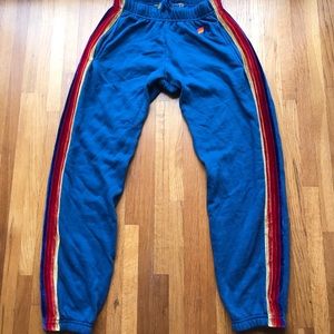 Aviator Nation Men’s Classic Velvet Sweatpants Vintage Blue M